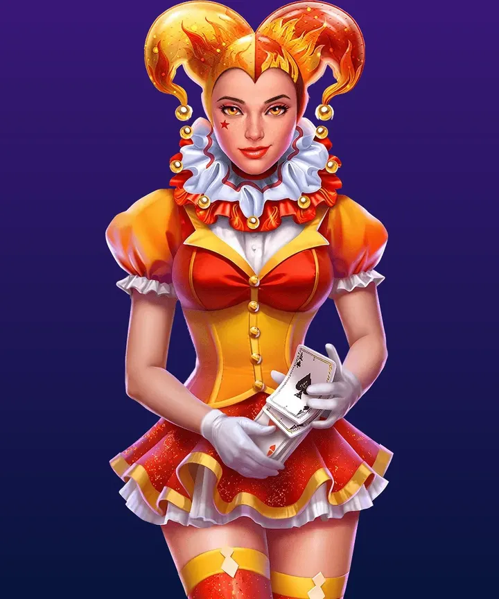 Joker character from the Mostbet Philippines sign-up page